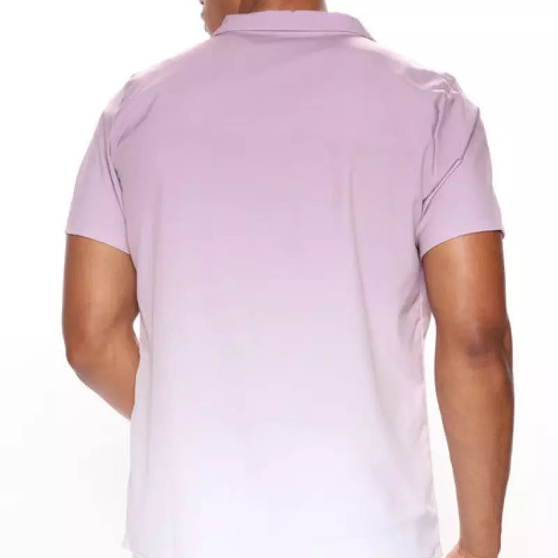 Camisa botones violeta desteñido