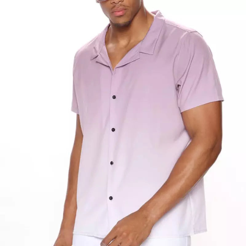 Faded violet button-up shirt